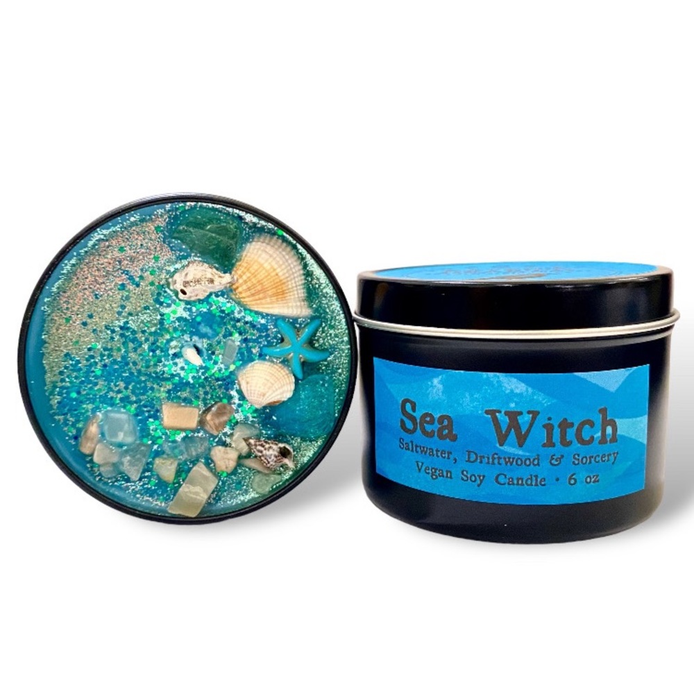 Sea Witch Soy Candle 🌊 Saltwater and Driftwood Scent